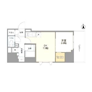 ルフォンプログレ堺筋本町タワーレジデンスの間取り図