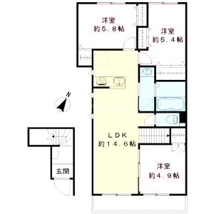 ソラティオ本町の間取り図