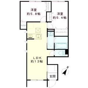 ソラティオ本町の間取り図