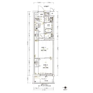 ARCOBALENO KYOTO NISHIKYOGOKUの間取り図