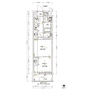 ARCOBALENO KYOTO NISHIKYOGOKUの間取り図