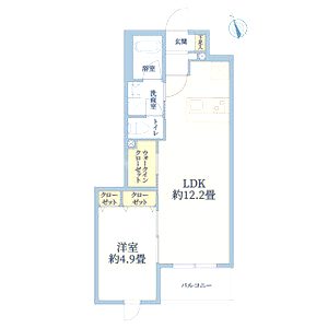 ウェルスクエア万代東の間取り図