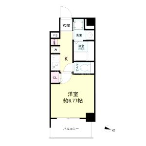 Metrosa弁天町の間取り図