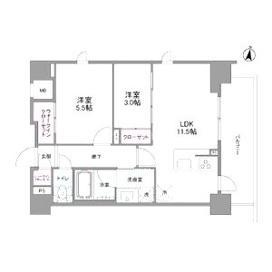 シーズンフラッツ緑地公園の間取り図