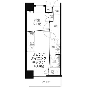 URBAN FLATS中之島の間取り図