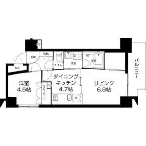 URBAN FLATS中之島の間取り図