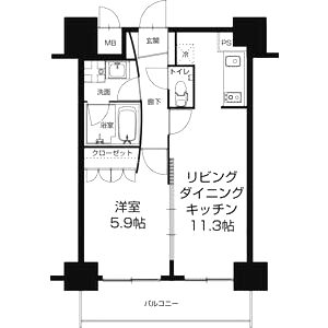 URBAN FLATS中之島の間取り図