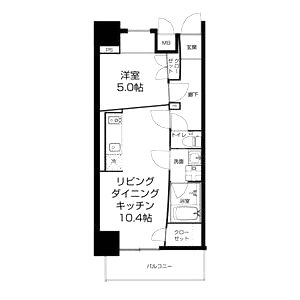 URBAN FLATS中之島の間取り図
