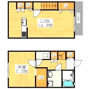 カシーナテラス関茶屋の間取り図