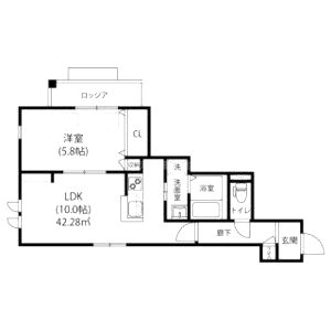 ラフテル西邸の間取り図