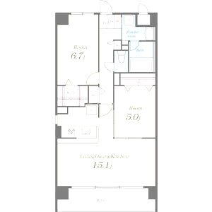 メゾングロリアの間取り図