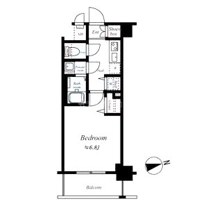 レオンコンフォート難波ミラージュの間取り図