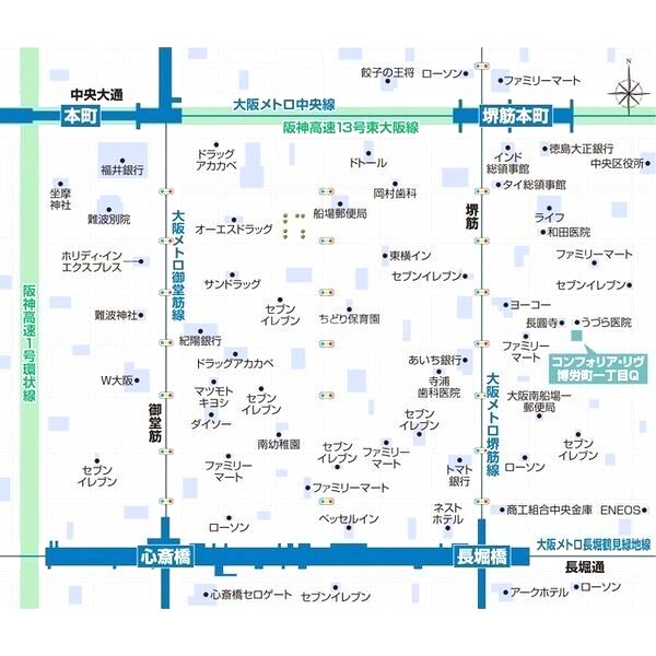 コンフォリア・リヴ博労町一丁目Qの外観2枚目