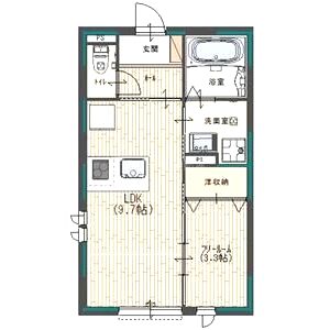 Kレジデンス駅前通の間取り図