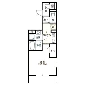 みだ六アパートメント御影の間取り図