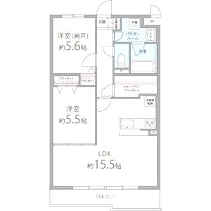 EXCEL COURT 二色の浜の間取り図