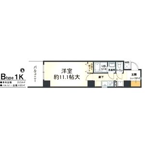 フィールドイン新大阪の間取り図