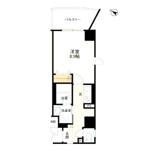 ルクシア阿波座の間取り図