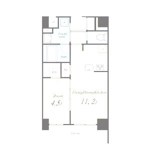 ラウレア西院の間取り図
