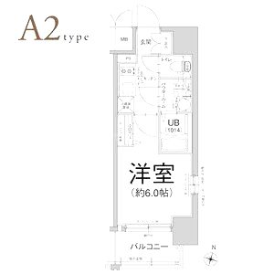 エスリード大阪ザ・ルクスの間取り図