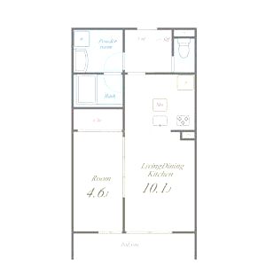 プランドール新町の間取り図