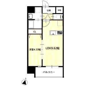 MAISON PREMIER UMEDA NORTHの間取り図