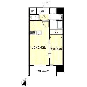 MAISON PREMIER UMEDA NORTHの間取り図