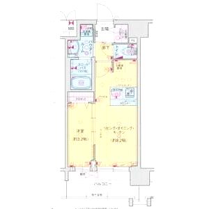 プレサンスTHEKYOTO新町通の間取り図