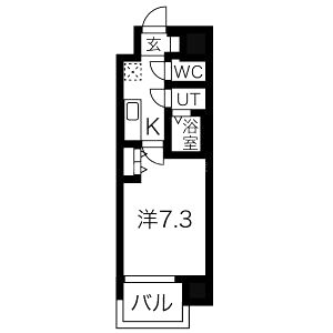 リヴィアス新大阪シエルの間取り図