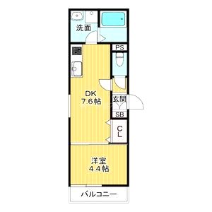 メゾンCOCO垂水の間取り図