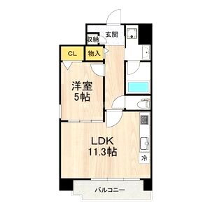 海老江サンライズの間取り図
