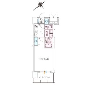 スプランディッド堺東IIIの間取り図