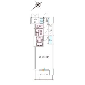 スプランディッド堺東IIIの間取り図