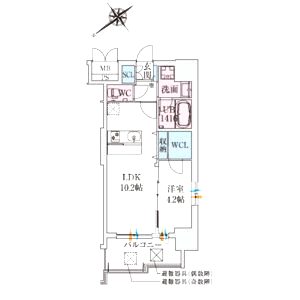 スプランディッド堺東IIIの間取り図