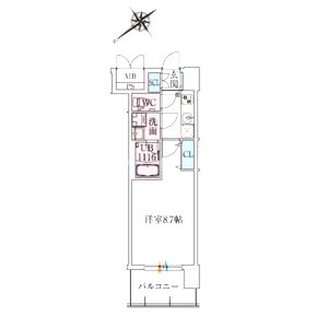 スプランディッド堺東IIIの間取り図
