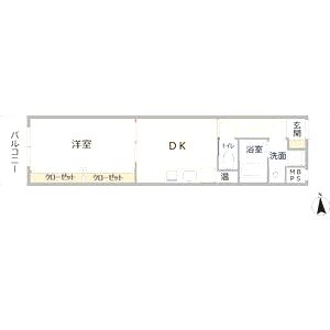 ラ・フォーレ島之内IIの間取り図
