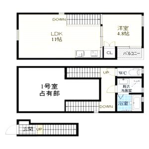 CASA Asteria fukushima IIIの間取り図