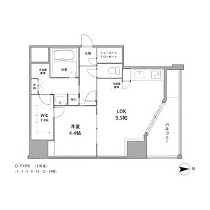 エスリードコート堺筋本町の間取り図