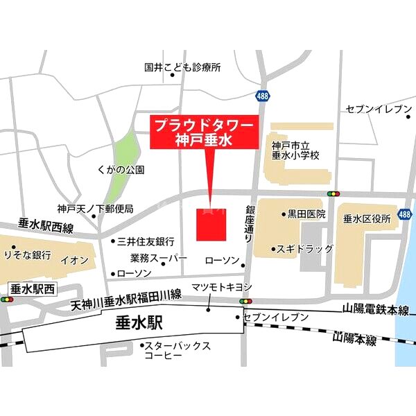 プラウドタワー神戸垂水の外観2枚目