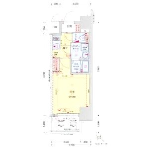 ポルト・ボヌール神戸湊川公園の間取り図