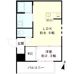 リアフラッツ香里園SOUTHの間取り図