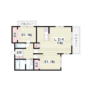 グラジオ元町プレミアムの間取り図