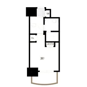 アドバンス心斎橋ラシュレの間取り図