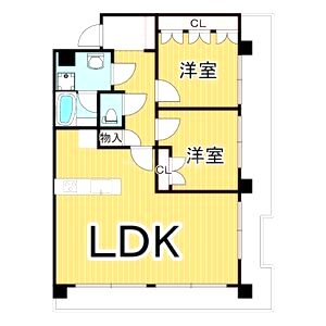エルザグレース堀江タワーの間取り図