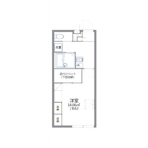 レオパレスかどやの間取り図