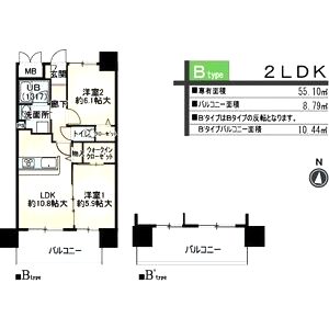 ベリー海老江の間取り図