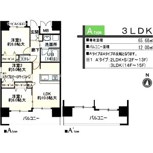 ベリー海老江の間取り図