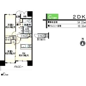 ベリー海老江の間取り図