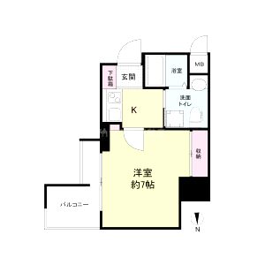 セレニテ梅田ルフレの間取り図