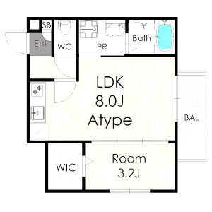 アバンティオ平野市町IIの間取り図